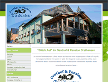 Tablet Screenshot of gasthof-pension-dreihansen.de